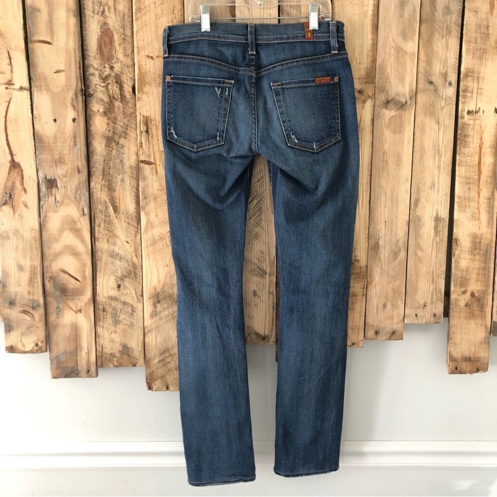 7 for All Mankind Roxanne Distressed Jeans Size 24 - Picture 8 of 14